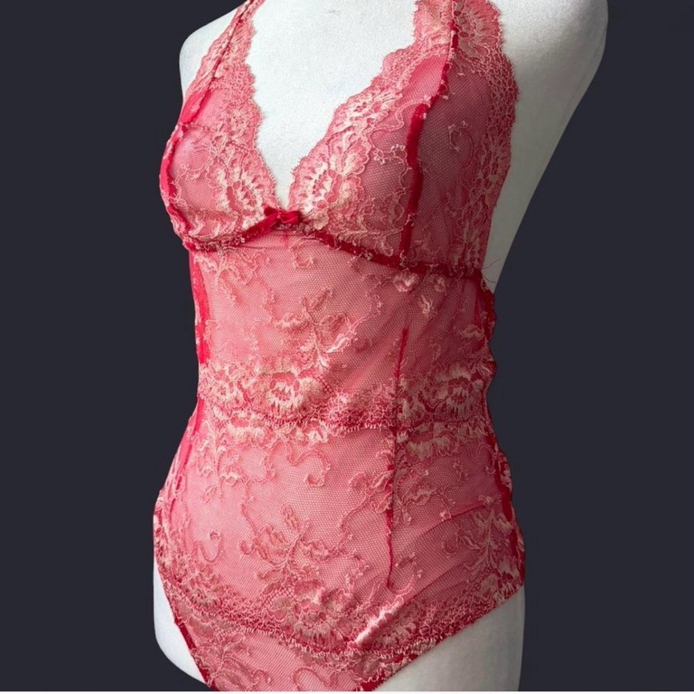 Victoria's Secret Red Lace Chemise